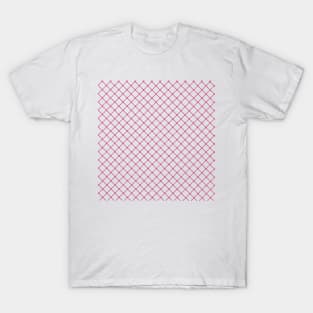 Dotted Grid 45 Hot Pink T-Shirt